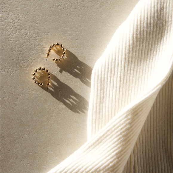 Claire Half Hoop Earrings - Picture 2 of 5